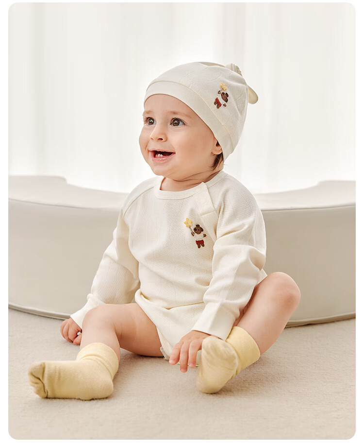 Weishi Muni Baby Romper Spring and Autumn Long Sleeve Infant One-piece Bodysuit Triangle Jumpsuit 13