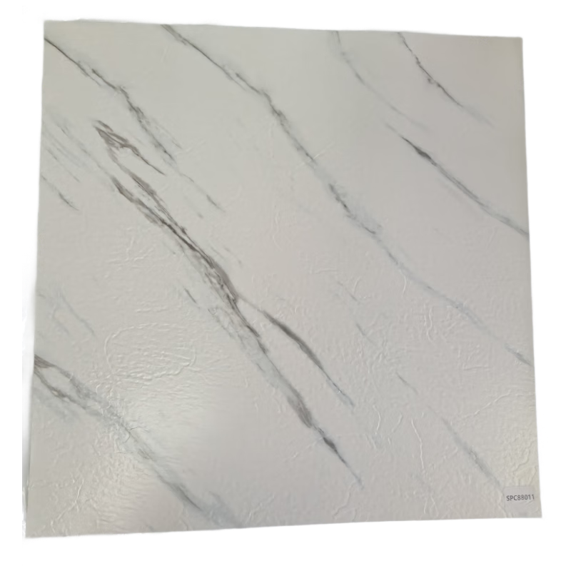Qinghua Self-Adhesive Waterproof Non-Slip Thickened Imitation Ceramic Tile Sticker, Wave White, 1 Square Meter, Wear-Resistant, Anti-Mold, Simple Style
