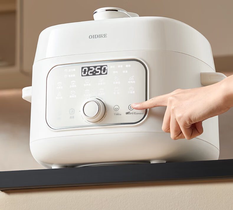 OIDIRE (Oudian) Micro-Pressure Rice Cooker, High-Pressure Electric Pressure Cooker, Dual Intelligent Modes for High And Low Pressure, Stainless Steel 3L | Non-Coated (Stainless Steel Inner Pot) · Cloud Soft White 13