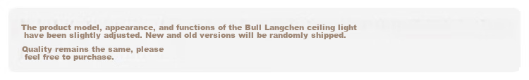 BULL Ceiling Light, Langchen Full Spectrum Bedroom Light, MX-C048A Stepless Dimming, 48W, Ra97 Color Rendering Index, with Display Indicator, Installation Included 1