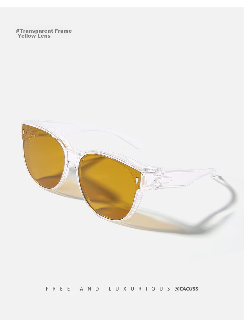 CACUSS Sunglasses for Women, High-Definition Polarized Glasses, Driving Anti-Glare UV Protection, Toad-Eye Glasses, Suitable for Myopia 15