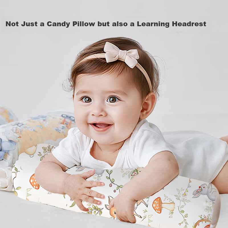 Детская подушка Baoshi Baby Candy, для комфортного сна на боку, для новорожденных, с гречневой лузгой, мягкая и удобная