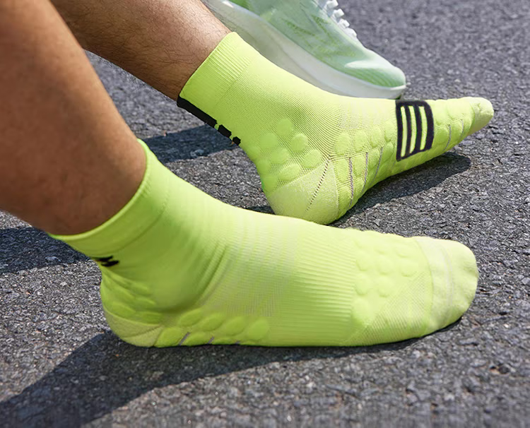 361° Feiran Sports Mid-Calf Socks Towel Bottom Breathable Running Long Socks White/3 Pairs One Size 5