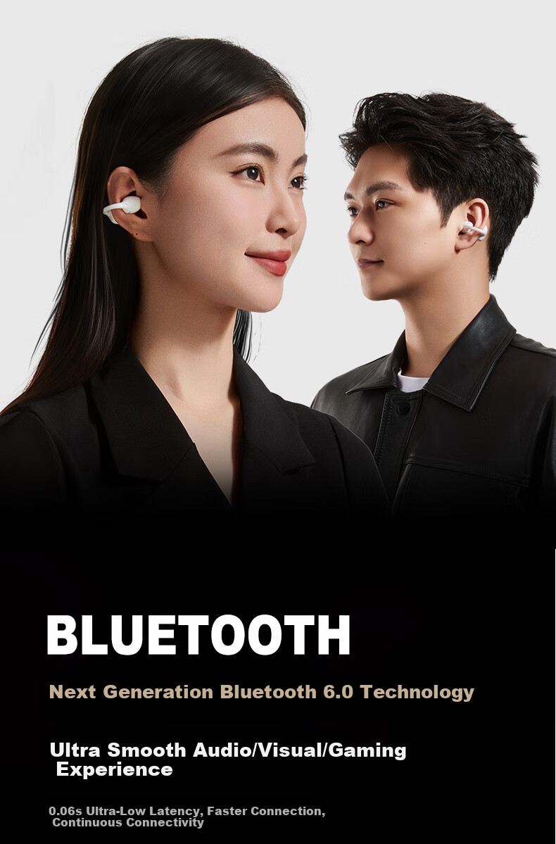 UGREEN Bluetooth Earphones S8 Clip-On Active Noise Cancelling Open Bone Conduction Concept Sports Commuting Wireless Gaming AI Translation Earphones for Apple Huawei Xiaomi 30
