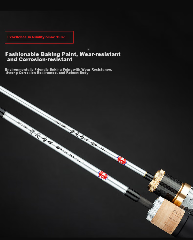 GW Fishing Rod, 1.68 Meters, Qinglan Topmouth Culter Rod, Pistol Grip, Left-Handed Baitcasting Reel, Lure Rod Set, UL Action, Ultra-Soft Action, Topmouth Culter Lure Rod, Lure Fishing Tackle, Fishing Rod 6