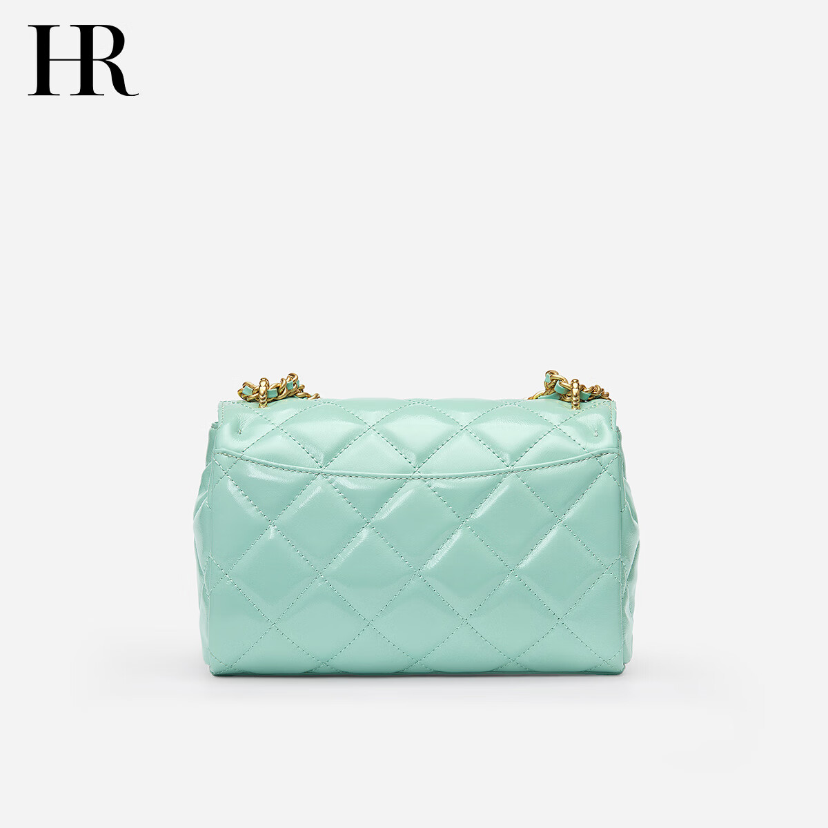 HR Handbag, Women's Fashionable Quilted Chain Bag, Top-Grain Leather Shoulder Crossbody Bag, Birthday Gift for Wome