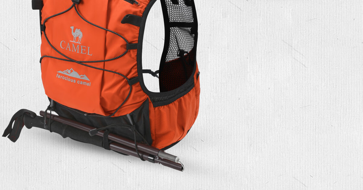 CAMEL Off-Road Running Backpack Sports Double Shoulder Marathon Vest Outdoor Professional Hiking Mountaineering Hydration Backpack 3037 5