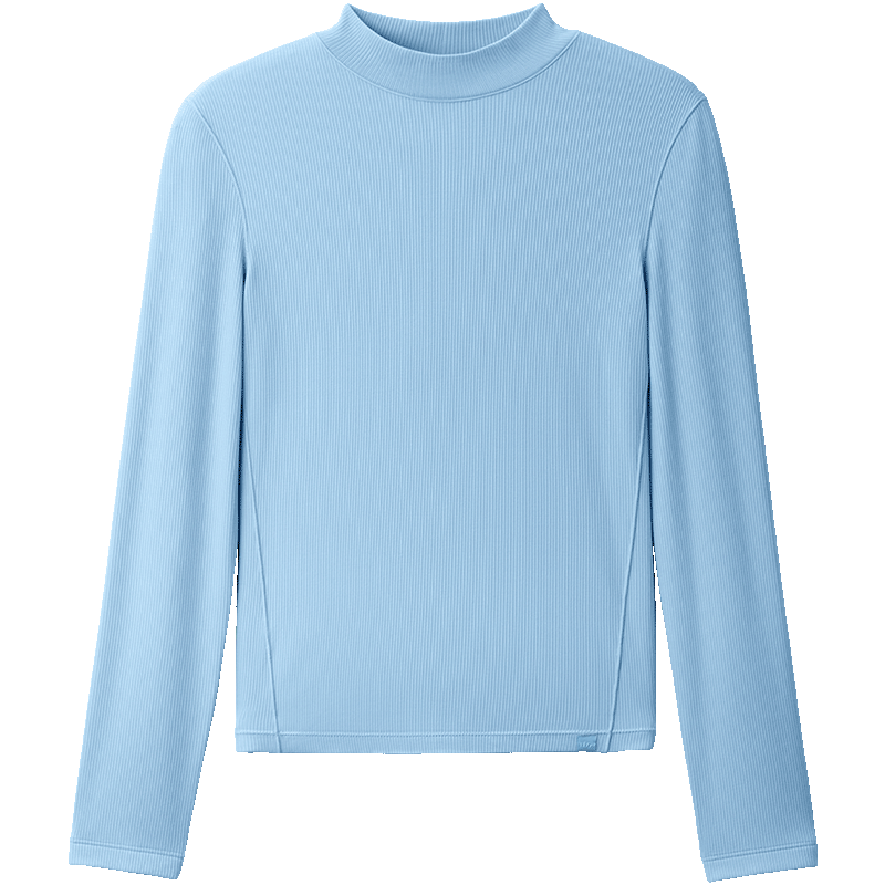 Beneunder Semi-Turtleneck Base Layer Top for Women, Slim-Fit Autumn Inner Wear Long-Sleeve Stretchy Soft Skin SF026