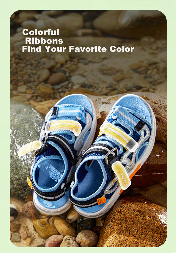 BALABALA Children's Sandals, Boys' Breathable Hollow-Out Shoes, New Summer Beach Shoes, Outdoor Footwear 4