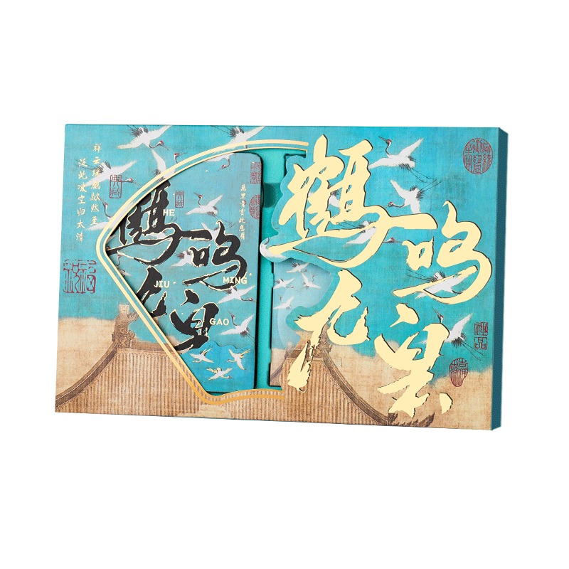 DiLe Christmas Gift Teacher Notebook Set Gift Box Primary School Student Prize Company Gift Palace Museum Cultural Creative High-Value Birthday Souvenir 90302 Crane Call Nine Marshes