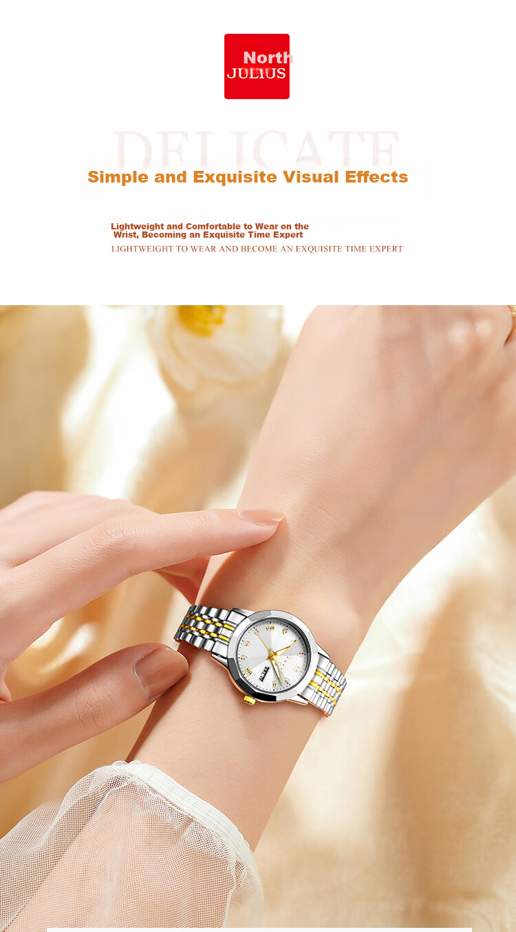 Julius Women's Watch [Gift for Goddess Day], Amunni Starry Sky Brand Ladies Quartz Watch for Girls 2