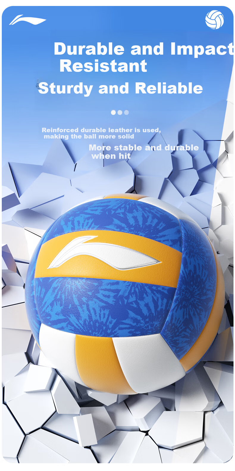 Li-Ning Volleyball Size 5 for Middle School Entrance Exam Training, Competition, Physical Education Class, Primary And Secondary School Physical Test, Adult And Children's Soft And Hard Volleyballs in Size 5 4