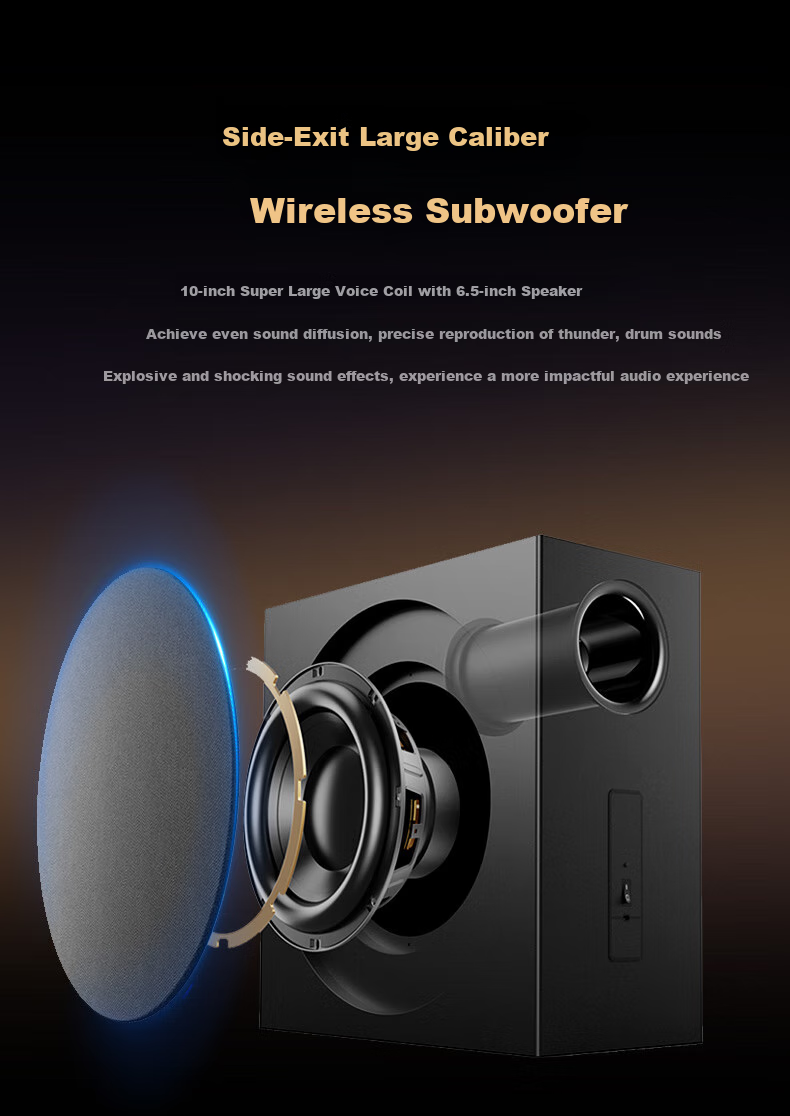 BINNIFA Soundbar TV Speaker, 5.1 Dolby DTS Decoding, Home KTV Package, Surround Sound Home Theater, Karaoke for Living Room, with Microphone 3