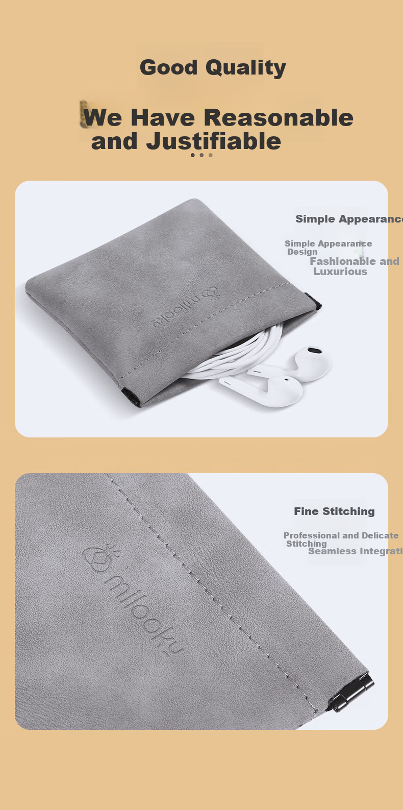 DiyiGongfang Pop-Up Earphone Case, Digital Storage Bag, Data Cable, Phone Earphone Cord, Bluetooth Earbud Storage Bag, Charger Power Adapter, USB Drive U-Shaped Protective Case, Portable Automatic Tight-Close Desig 6