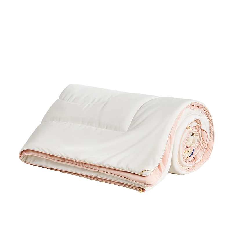 FUANNA Class A Ultra-Soft Soybean Quilt 60% Soy Fiber Comforter Double Spring and Autumn Quilt Core 230*229cm Pink