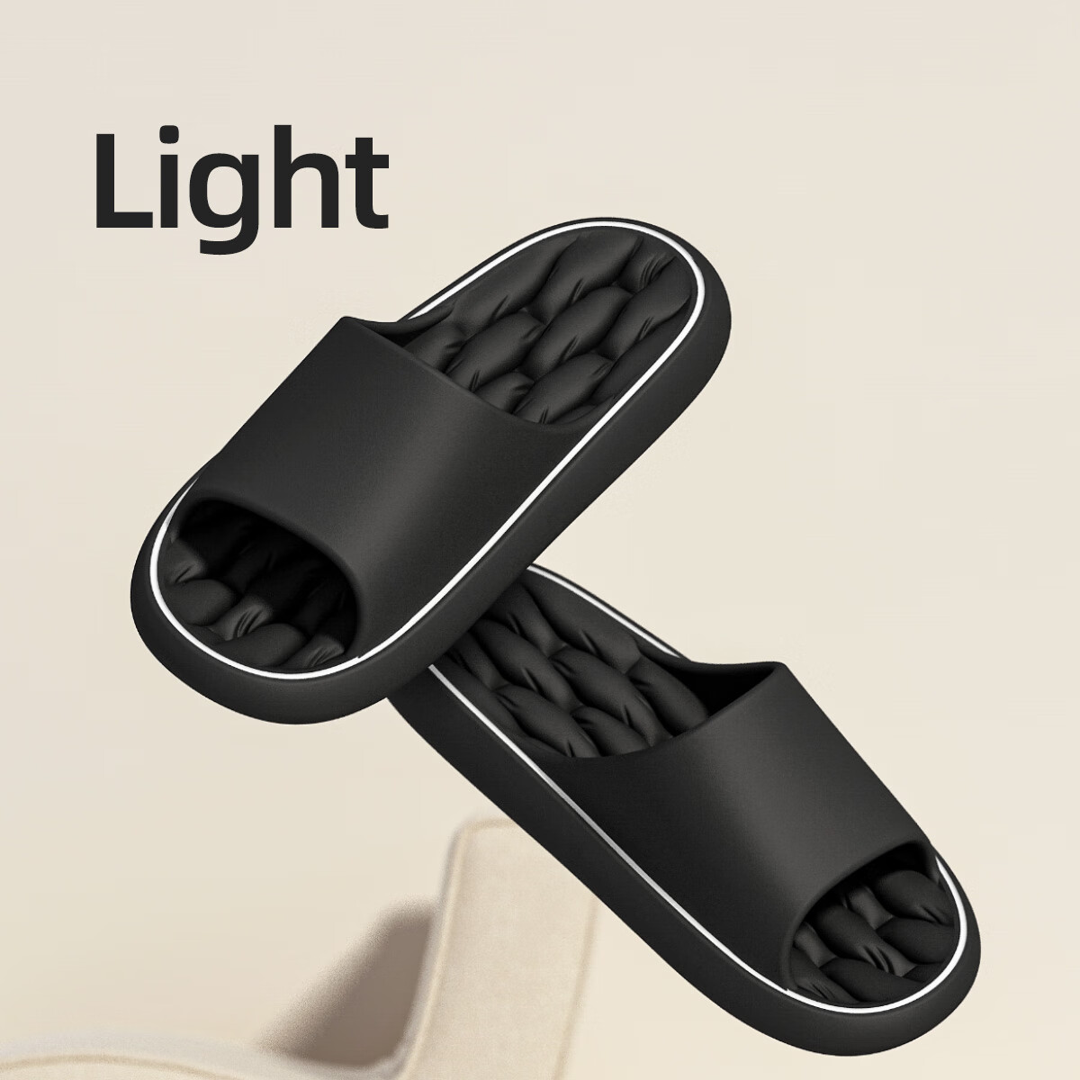 TZLDN Large Size Squishy Slippers for Men, Summer Bathroom Shower Non-Slip Home Quiet EVA Sandals