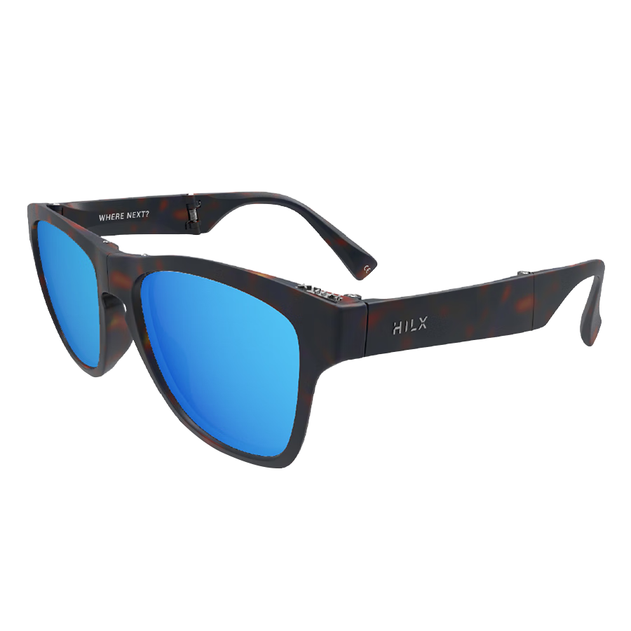 HILX Unfold Sports Sunglasses Foldable Sunglasses for Men And Women, Protective Eyewear Sunglasses for Running, Cycling, Driving, Fishing with Polarized Lenses