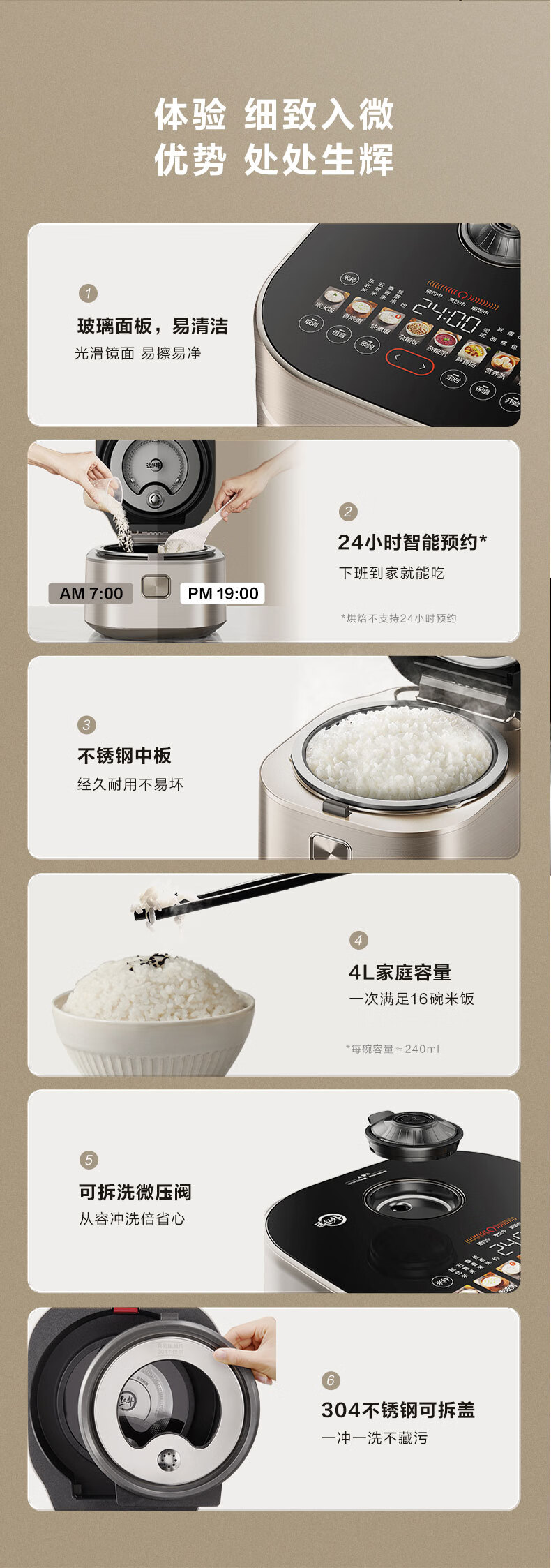 SUPOR Household for 3-4 People, Far Infrared Penetrating Heating, IH Inner Pot, Rice Cooker, Electric Rice Cooker SF40HC87 13