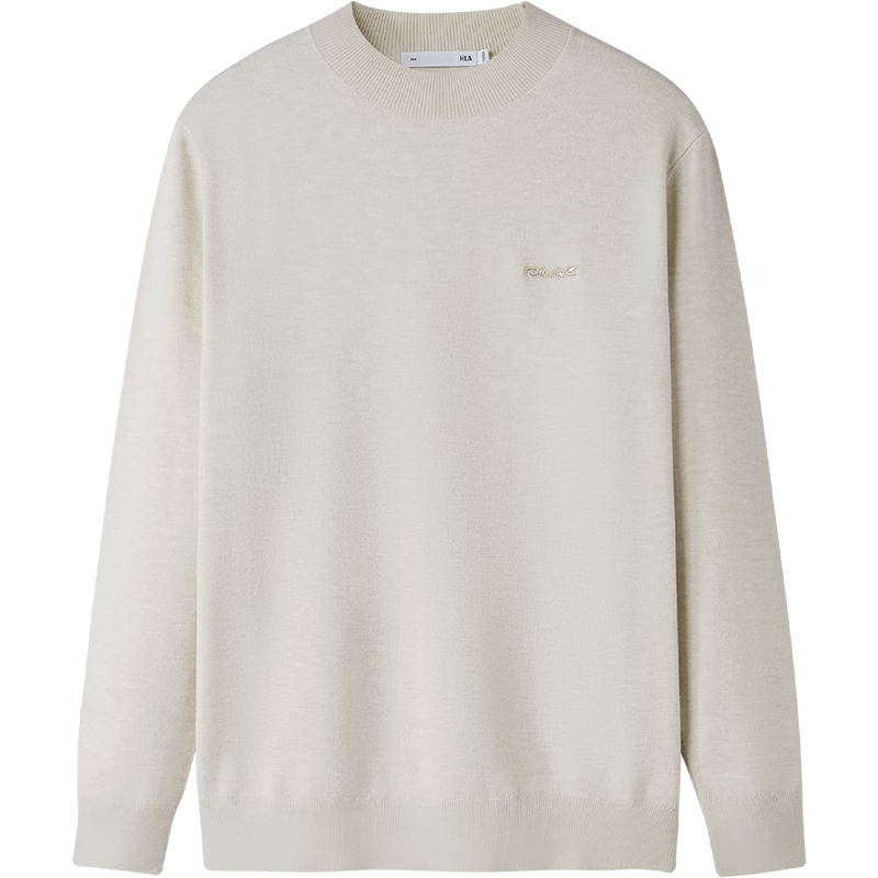 HLAHLA Men's Long Sleeve Knitted Sweater Autumn 25 Core-Spun Yarn Warm and Odor-Resistant Sweater