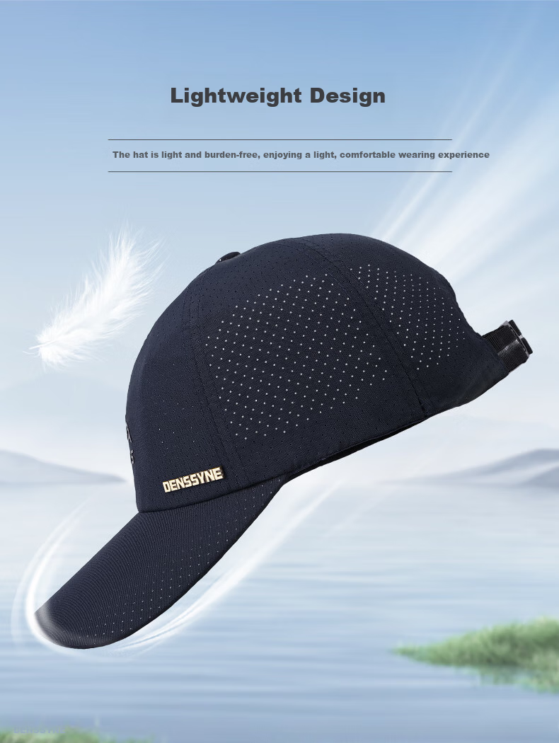 Denssyne Men's Summer Running Marathon Sports Hat, Sun Visor, Breathable Mesh Cooling Cap, Fishing Outdoor Baseball Cap 3