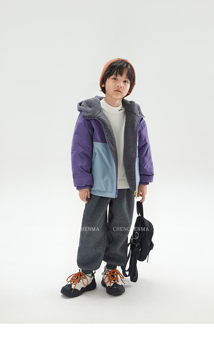 Chenchenma [Popcorn] Girls' Casual Pants, New Winter Style with Fleece Lining, Thickened All-In Warm Children's Joggers, 6837D 10