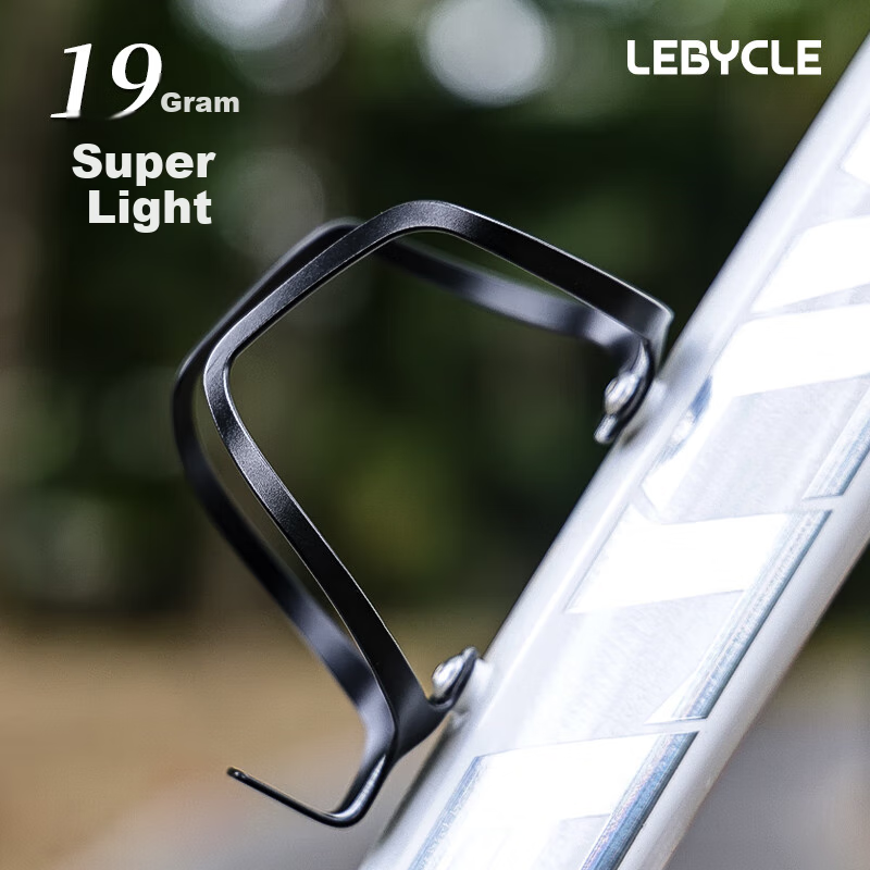 LEBYCLE Ultra-Light Aluminum Alloy Bicycle Water Bottle Cage, Universal Water Bottle Holder for Road Bikes, Bike Rack, Cycling Equipment Accessory