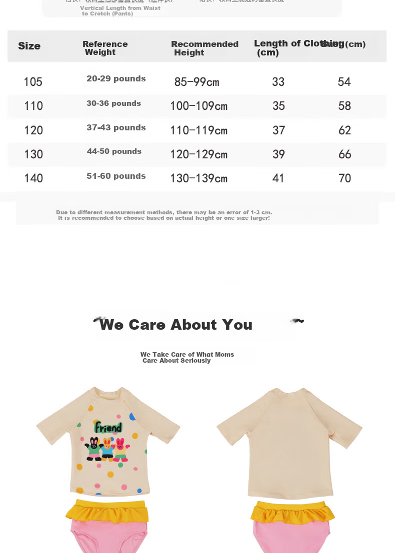 Adoreswim 2024 New Fashion Trendy Cute Style Girls' Summer Swimsuit Set, Two-Piece, Size 105 17