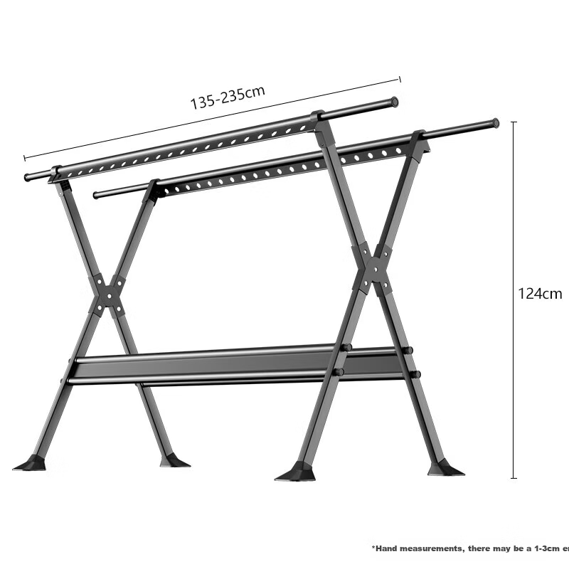 Quanpinwu Clothes Drying Rack, Floor-Standing Drying Pole, Extendable And Foldable, No Installation Required, Bedroom Coat Rack, Balcony Clothes Drying Stand 12