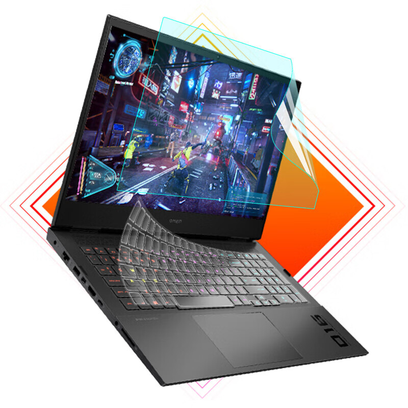 Jiasu HP Shadow Elf 11 Keyboard Cover for 16-Inch Gaming Laptop, Keyboard Protective Film, Keyboard Dust Cover, Highly Transparent Invisible