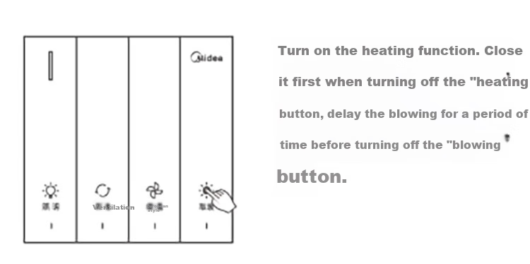 Midea Wind And Heat Bathroom Heater Iron Man Series Warm Air Lighting Exhaust Integrated Ventilation Fan G2 11