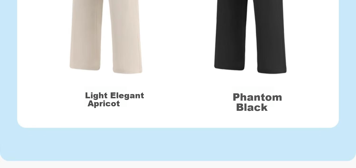 CAMEL Korean-Style Dress Pants, Black, Loose Casual Trousers, Apricot Color, High-End Drape, Straight-Leg Wide-Leg Pants Y24BY09012 10