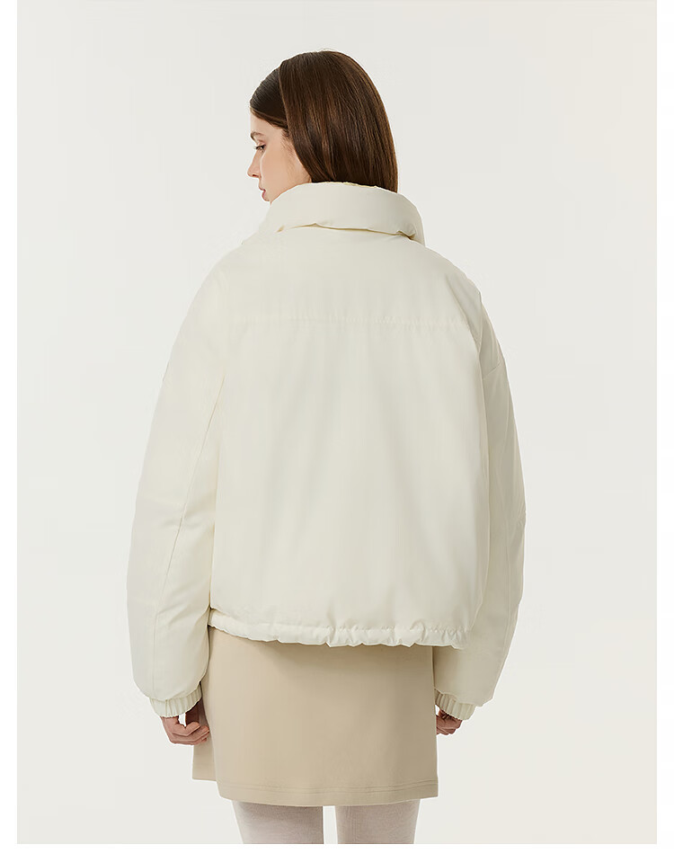 Tanboer Puff Down Jacket Women Short Stand Collar Reversible Coat 2025 New 5550320D Cardamom Green 155 7