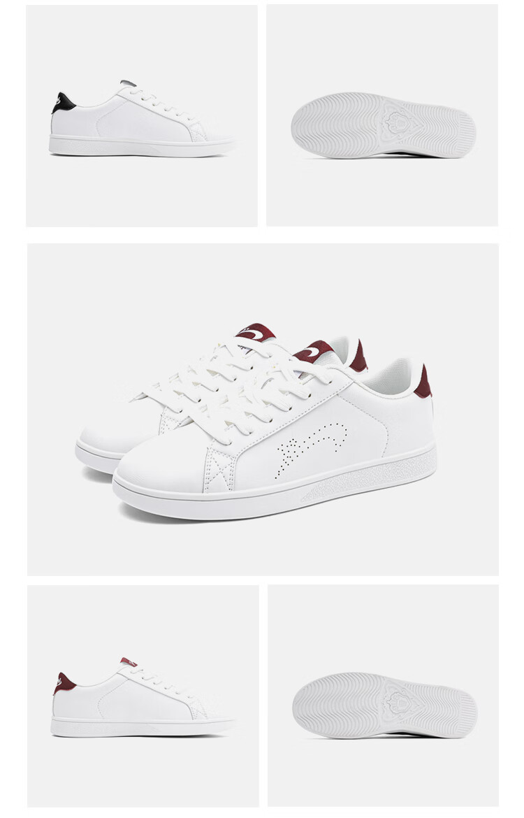 Guirenniao Canvas Shoes, Couple's Casual Shoes, Summer Women's Shoes, Versatile Sports Sneakers, White Men's Shoes, White/red, Women's Size 38 23