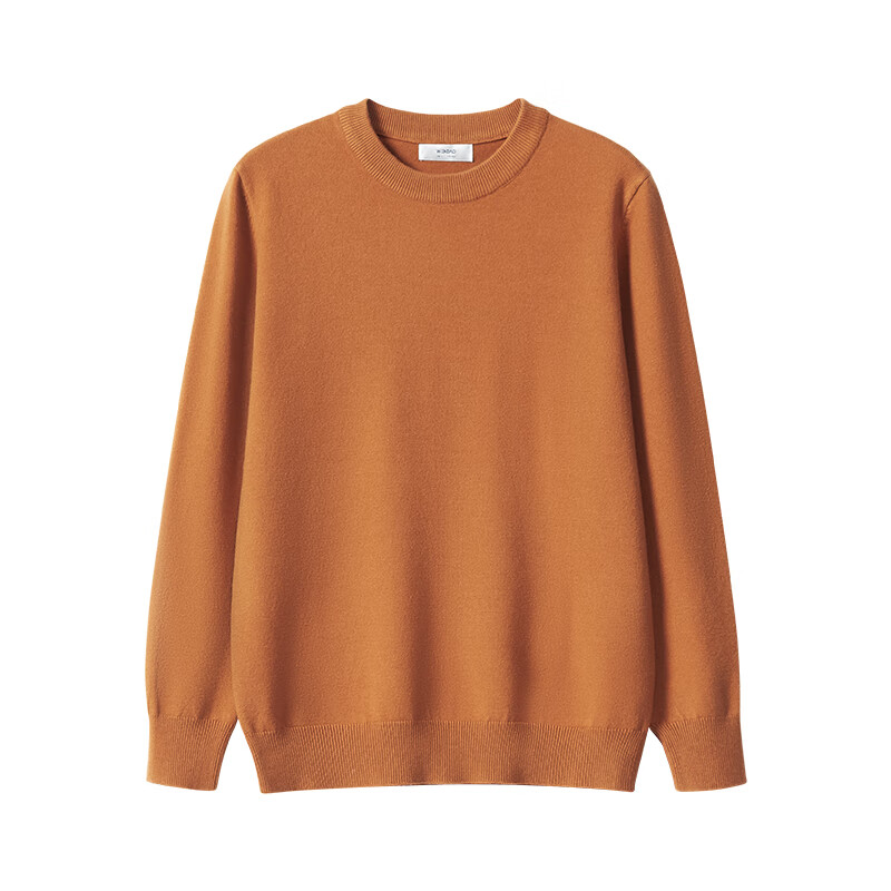 Wendao [Zhen De Rong] Men's Base Layer, Autumn Simple Warm Comfortable Wool-Blend Knit Sweater W8666