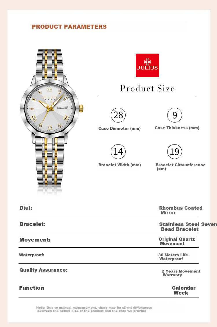 Julius Women's Watch [Gift for Goddess Day], Amunni Starry Sky Brand Ladies Quartz Watch for Girls 4