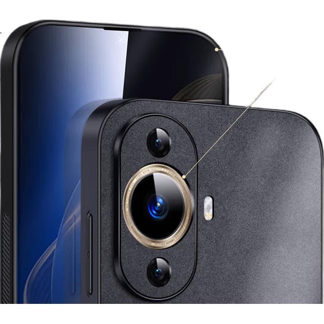 Чехол для Huawei Nova 11 Pro Shangsu, защитный, с полной защитой объектива, силиконовый, кожаный, черный
