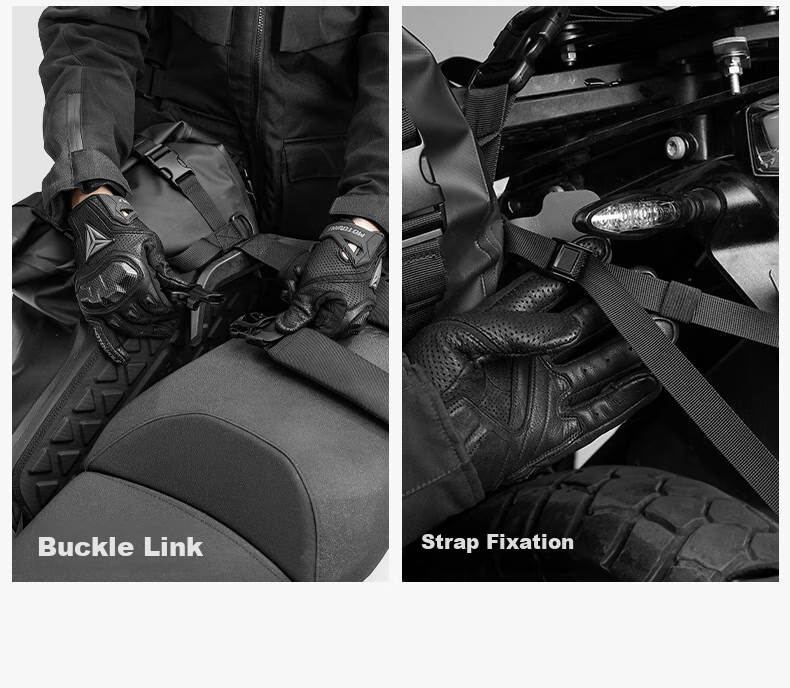 MOTOWOLF Motorcycle Rear Seat Cover, Rider Riding Bag, Waterproof Bag, Wear-Resistant Tail Bag, Hanging Bag, Motorcycle Equipment Side Bag, Large Capacity 5