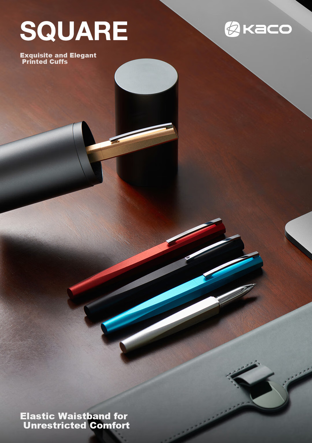 KACO [Gift for Teachers] Premium Signature Pen 0.5mm Black Ballpoint Pen Birthday Gift for Men And Women Business Gift Gold 1