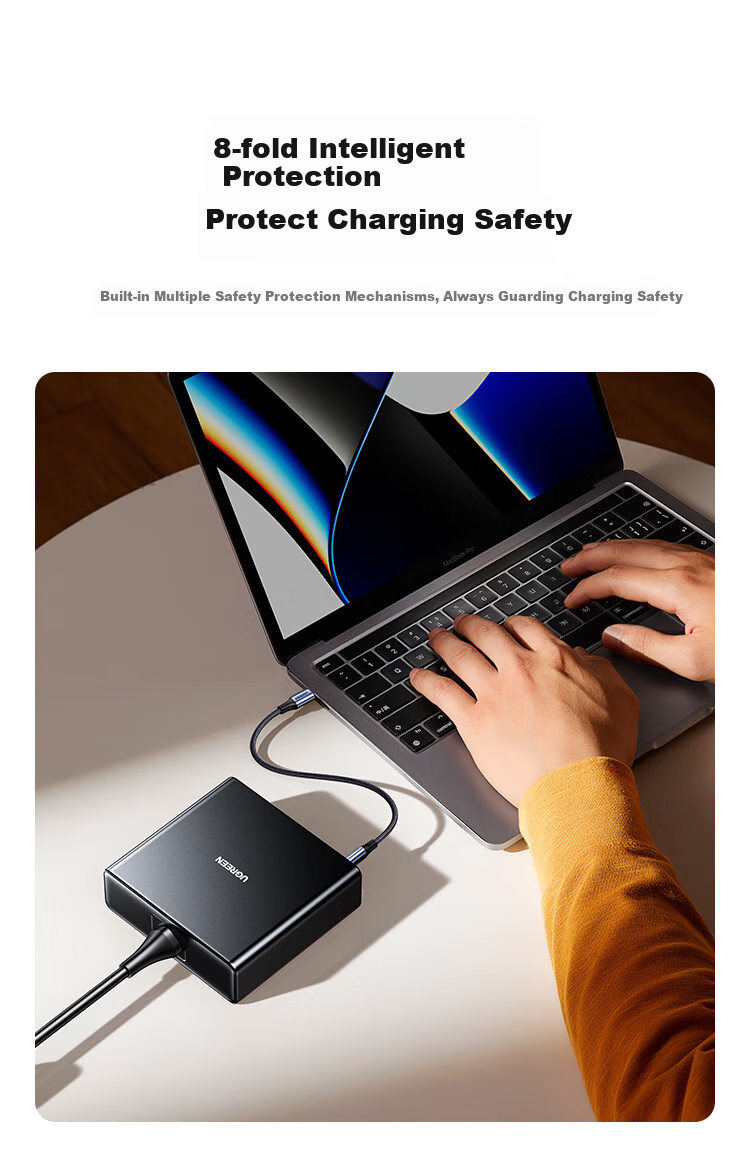 UGREEN 200W Gallium Nitride Charger, Desktop Charging Station, Multi-Port Type-C PPS/PD 100W Fast Charger, Suitable for Apple 18/17 MacBook Pro Laptops And Smartphones 20