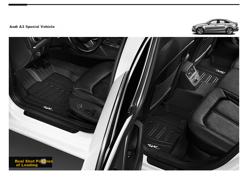 3W Suitable for Audi New A4L, Specialized TPE Car Floor Mats + Meinis Carpet Mat Protection / For 2017-2026 Models 7