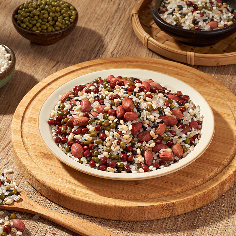 吾谷为伴八宝粥米2斤 腊八粥 红豆 绿豆 花生 黑米 红米 五谷杂粮