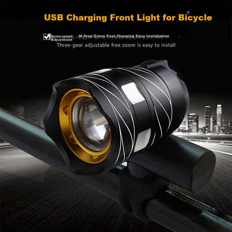 Adandyish Bicycle USB Rechargeable Tail Light, Night Rear Warning Light, Mountain Bike High-Brightness Strobe Light, Random Style 2