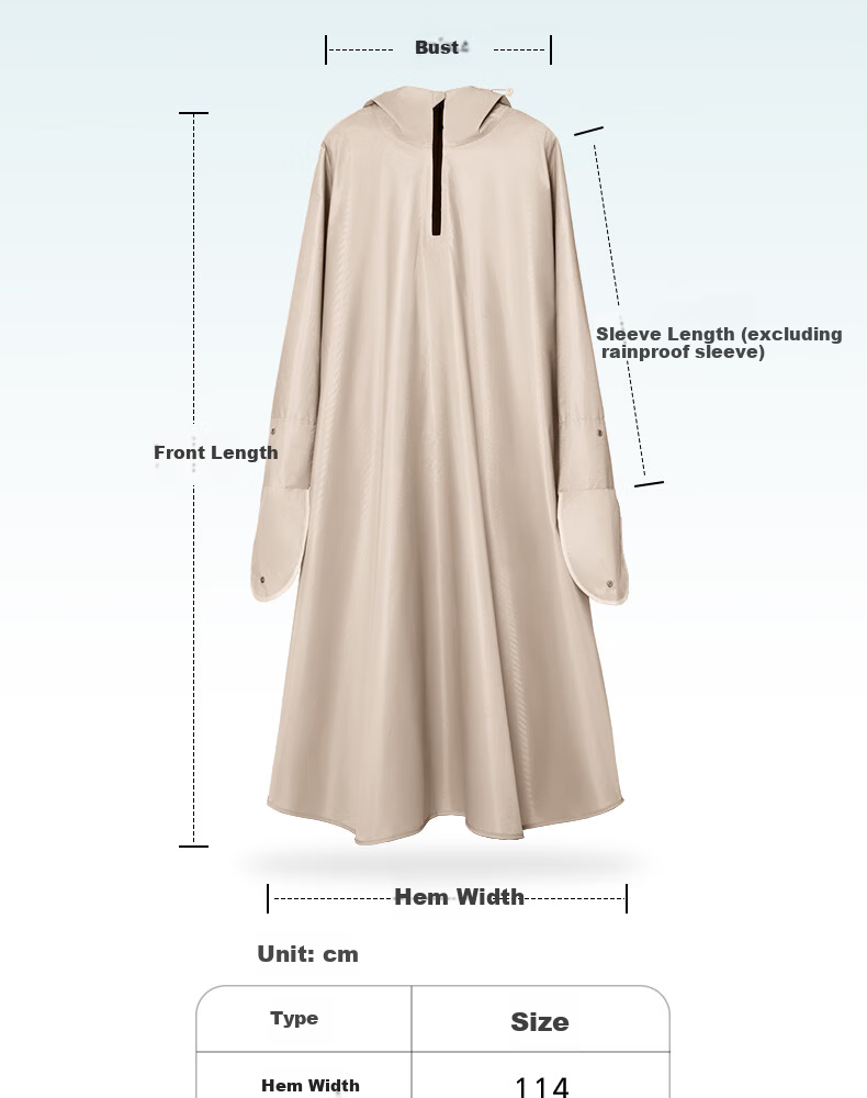 Yadi Electric Bicycle Raincoat Poncho for Men And Women, Adult Cycling Scooter Thick Long Style with Reflective Strips Single-Person Rain Poncho 21