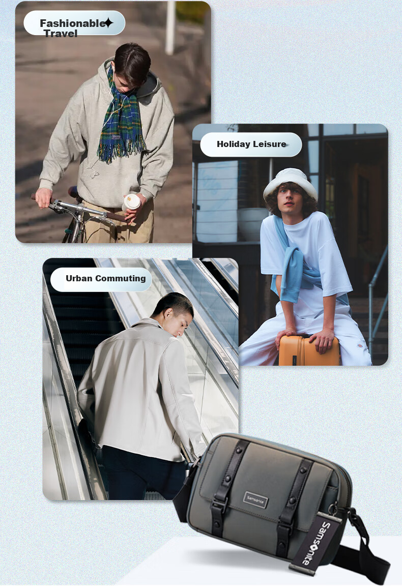 Xinxiuli Men's Boyfriend Bag, Shoulder Crossbody Bag, Casual Bag, Travel Bag, LUCIA Fashion Trendy Men's TM7*04014 3