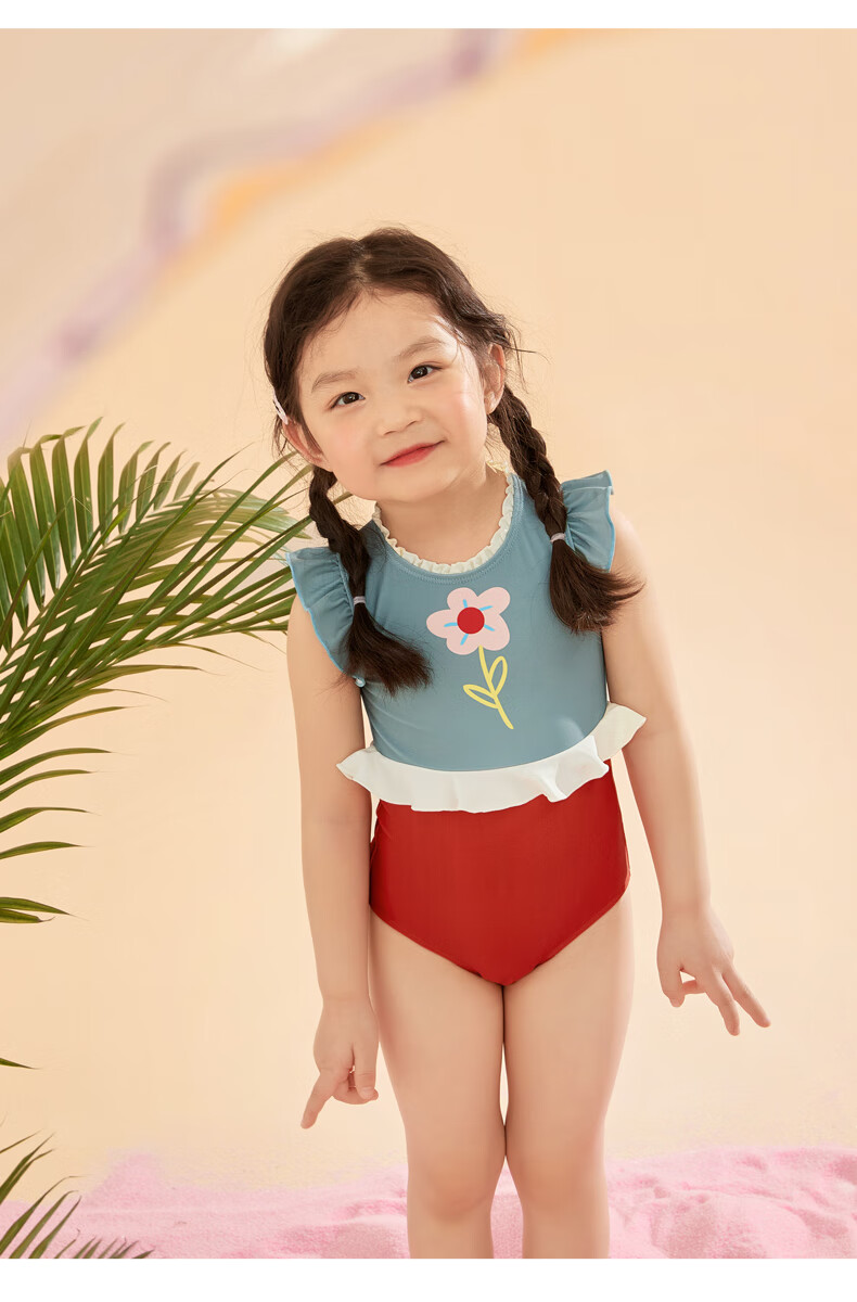 Adoreswim 2025 New One-Piece Swimsuit for Older Children, Summer Sun Protection Professional Swimwear for Girls And Toddlers 8