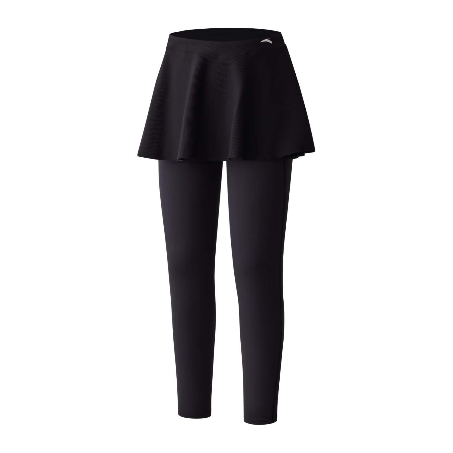 Anta Women's Sunscreen Swimsuit Slim Waist Long Sleeve Long Pants Surfing Jellyfish Suit Swimwear Dark Night Black Bottom 2XL
