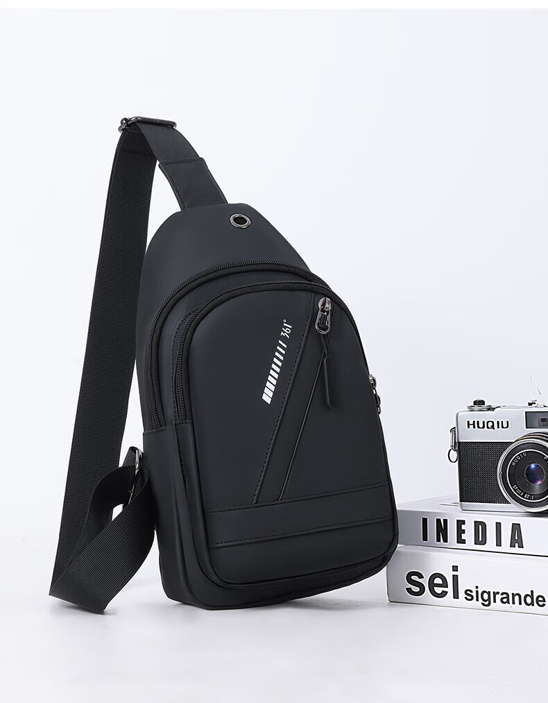 361° Men's Large Capacity Shoulder Bag Crossbody Casual Commuter Chest Bag Simple Sports Sling Bag Travel Small Backpack 7
