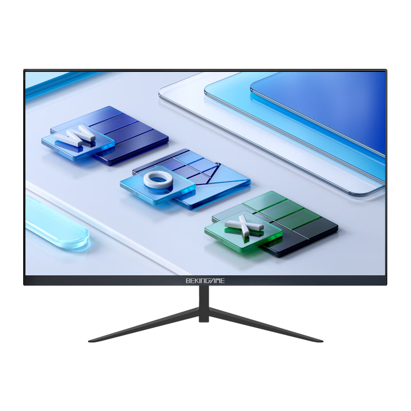 BeeKing Gaming 27-inch 100Hz Monitor 1K HD Large Screen Office Computer Display HDMI Home Entertainment Gaming Screen Design Secondary Screen VGA Extended Screen 75Hz