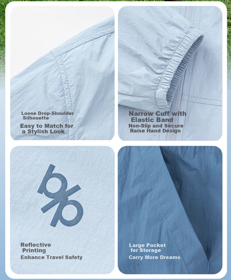 BALABALA Children's Clothing, Boys' Sun Protection Shirt, Girls' Summer Wear, Kids' Outerwear, Baby Cool-Touch Skin Coat, Lightweight Original Yarn, UPF50+ 6