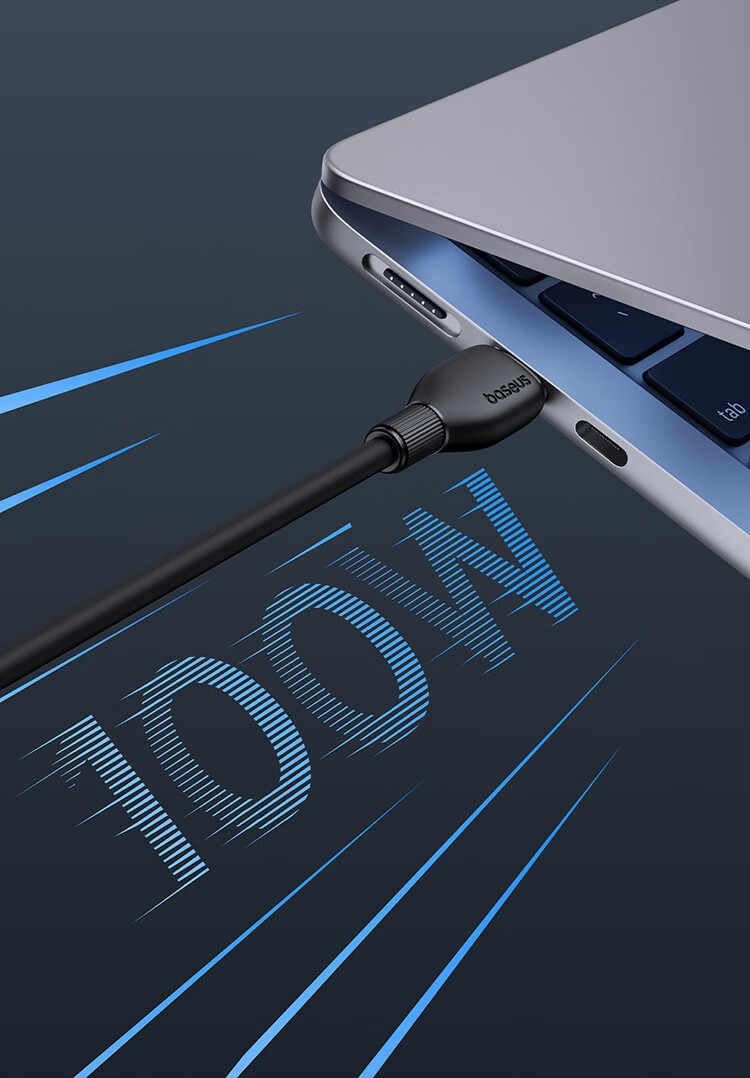 Baseus Dual-Head Type-C Charging Cable PD 100W Super Fast Charge Data Cable for Huawei Honor Xiaomi Apple iPhone 17/16/15 iPad Laptop Car Use 2m Blue 11